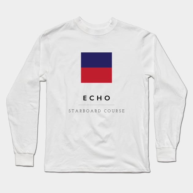 Echo: ICS Flag Semaphore Long Sleeve T-Shirt by calebfaires